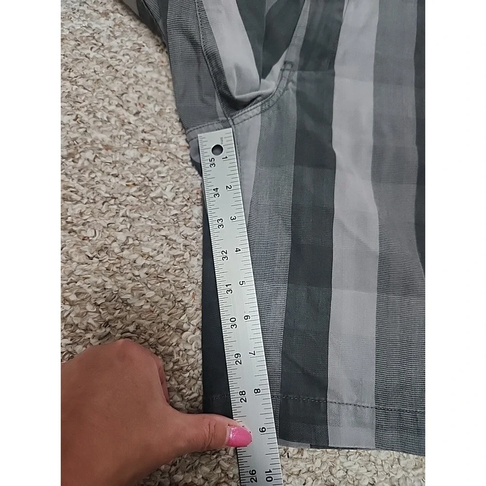 The North Face‎ Narrows Short Mens 32 Gray Striped Stretch Cotton Belt Loops 9